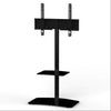 Sonorous PL-2810 Modern TV Floor Stand w/ Tempered Glass Shelf For TVs up to 65" - Black