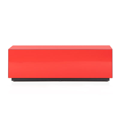 Sonorous CTB-120 All Glass Coffee Table / Center Table - Scarlet Red (Limited Edition)