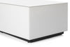 Sonorous CTB-120 All Glass Coffee Table / Center Table - White