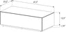 Sonorous CTB-120 All Glass Coffee Table / Center Table - Gray Ash (Limited Edition)