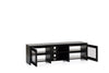 Sonorous LB-1620 Modern Wood and Glass TV Stand for TVs up to 75" - Walnut