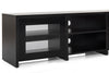Sonorous LB-1620 Modern Wood and Glass TV Stand for TVs up to 75"-Black