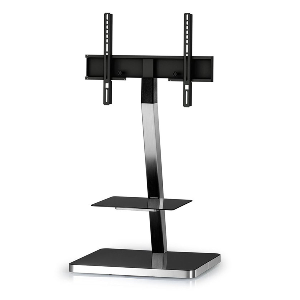 Sonorous PL-2710 Modern TV Floor Stand w/ Tempered Glass Shelf For TVs up to 65"