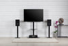 Sonorous PL-2810 Modern TV Floor Stand w/ Tempered Glass Shelf For TVs up to 65" - Black