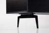 Sonorous Studio ST360 Modern TV Stand w/ Spike Legs for TVs up to 75" - Black / White Wood Cover