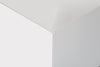 Sonorous STB-45 All Glass Cube Side Table - White