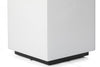 Sonorous STB-45 All Glass Cube Side Table - White