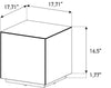 Sonorous STB-45 All Glass Cube Side Table - Mirror