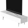 Sonorous Studio ST360 Modern TV Stand w/ Spike Legs for TVs up to 75" - White / White Wood Cover