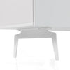 Sonorous Studio ST360 Modern TV Stand w/ Spike Legs for TVs up to 75" - White / Walnut Wood Cover