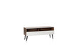 Sonorous VL1200 Series Modern TV Stand w/ Wood Legs for TVs up to 65" - Walnut Cabinet / White Cover