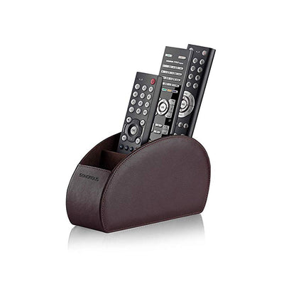 Sonorous Luxury Leather Remote Control Holder - Brown