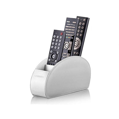 Sonorous Luxury Leather Remote Control Holder - White